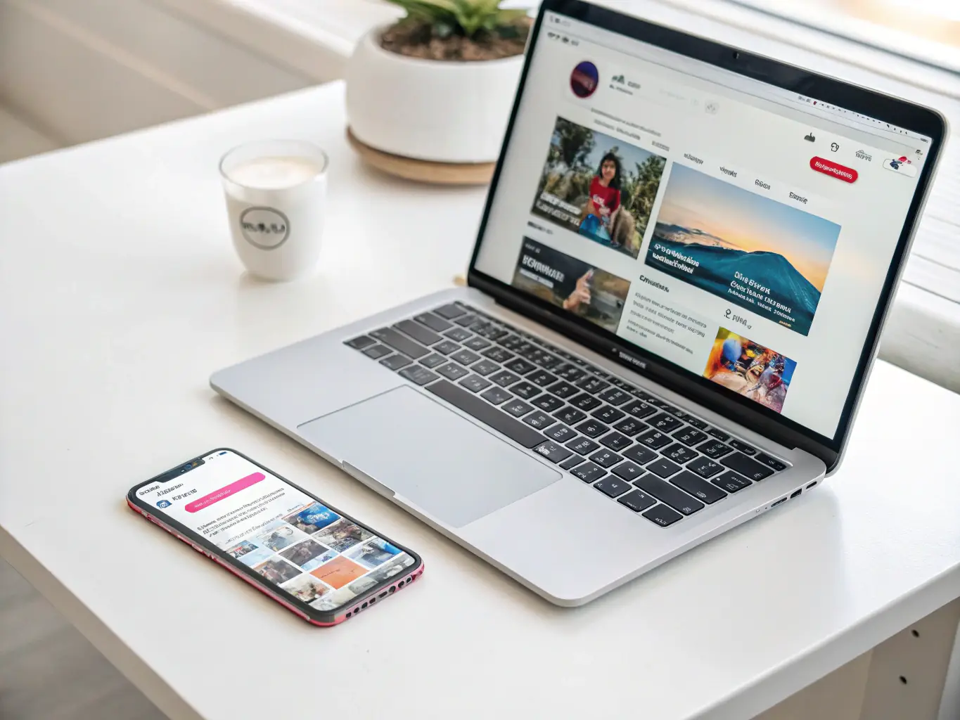An image of diverse social media icons with engagement metrics and content previews, representing the dynamic nature of social media marketing.